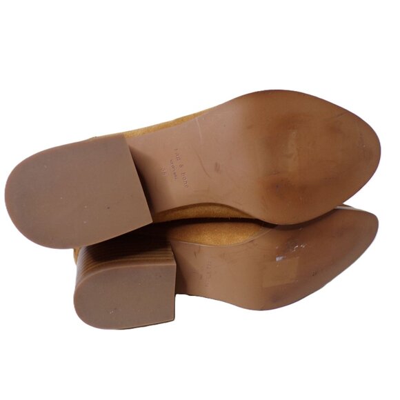 🆕 RAG & BONE Rover Chelsea Suede Bootie Ankle Boot Gold Tan 8 - Picture 8 of 8